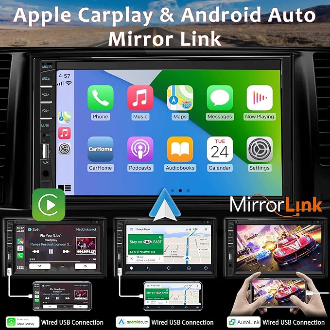 Naifay Double Din Car Stereo - Image 3