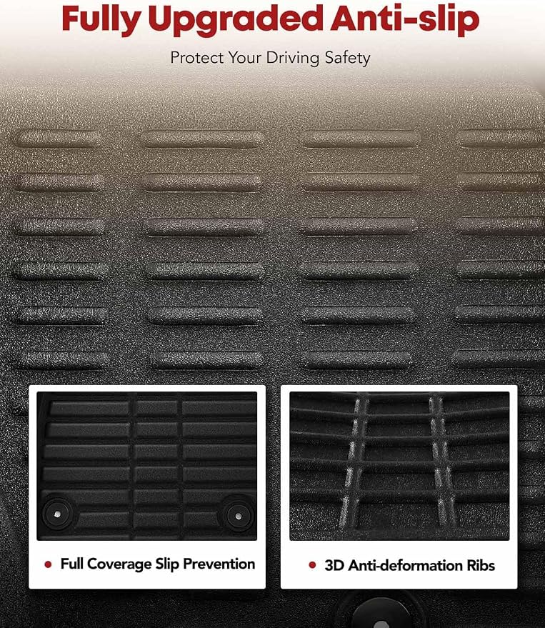 YHTAUTO Automotive All Weather Floor Mats Compatible - Image 4