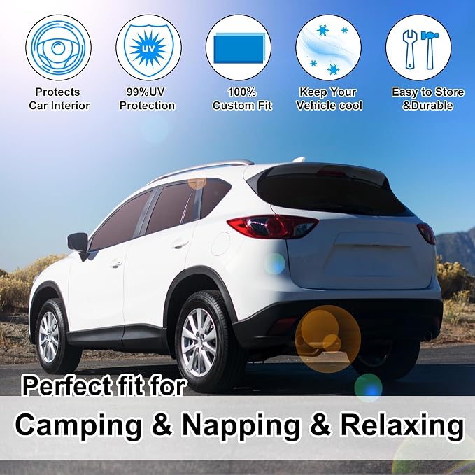 TINGLU Window Shades for Mazda CX-5 2013 2014 2015 2016 Accessories Car Side - Image 6