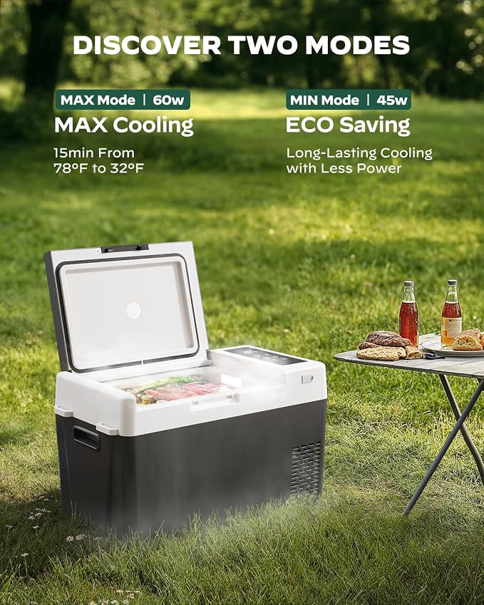 Marsail 12V Car Fridge 25QT Portable Freezer -4°F to 68°F, Compressor Cooler - Image 3