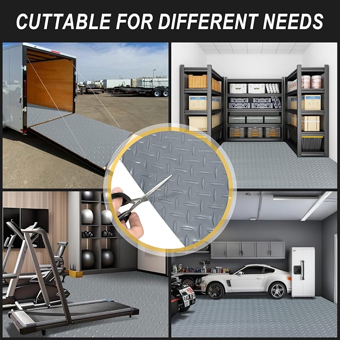 4x10FT Garage Floor Mat, 2.8mm Thickened Flooring Roll - Image 5
