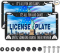 License Plate Frames License Plate Covers It’s All Fun and Games Until Someone by Unknown