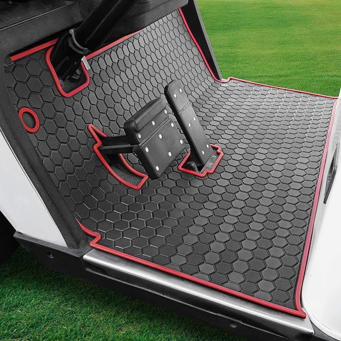 EZGO TXT Golf Cart Full Coverage Floor Liner Mat, fits EZGO TXT, Express S4 by MOSNAI