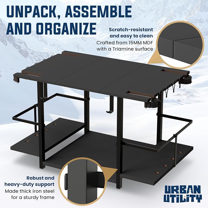 Water Ski Storage Rack – Garage Ski Rack Freestanding Organizer - Image 6
