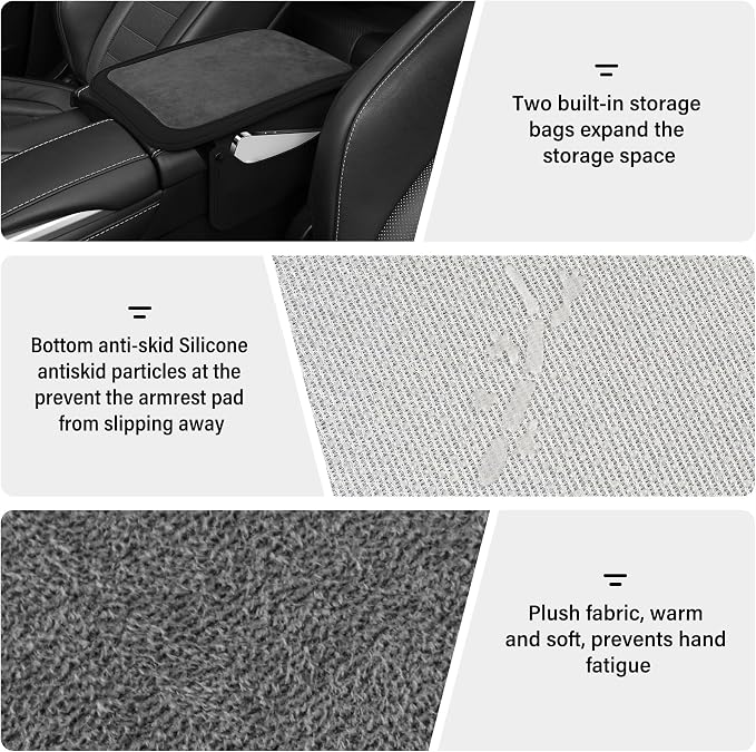 SINGARO Car Leather Center Console Cover - Image 3