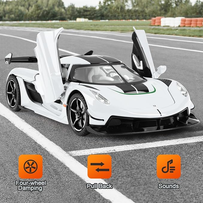 Toy Cars Model Jesko 1/22 Diecast Metal Sports Toy Cars - Image 4