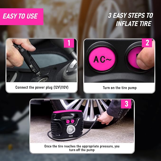 electric air compressor portable tire inflator - Image 3