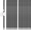 24 Inches Straight Rebar Stakes, 1/2" Diameter Steel Metal Stakes by Besitu