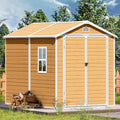 Plastic Sheds 8x6 Resin Outdoor Storage by WACASA