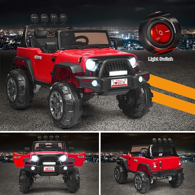 Costzon Ride on Car, 12V Battery Powered Electric Vehicle w/Parent Remote - Image 5