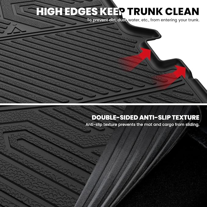 LASFIT Trunk & Backrest Mat for Ford Explorer 2015-2019, Custom Fit All Weather - Image 5