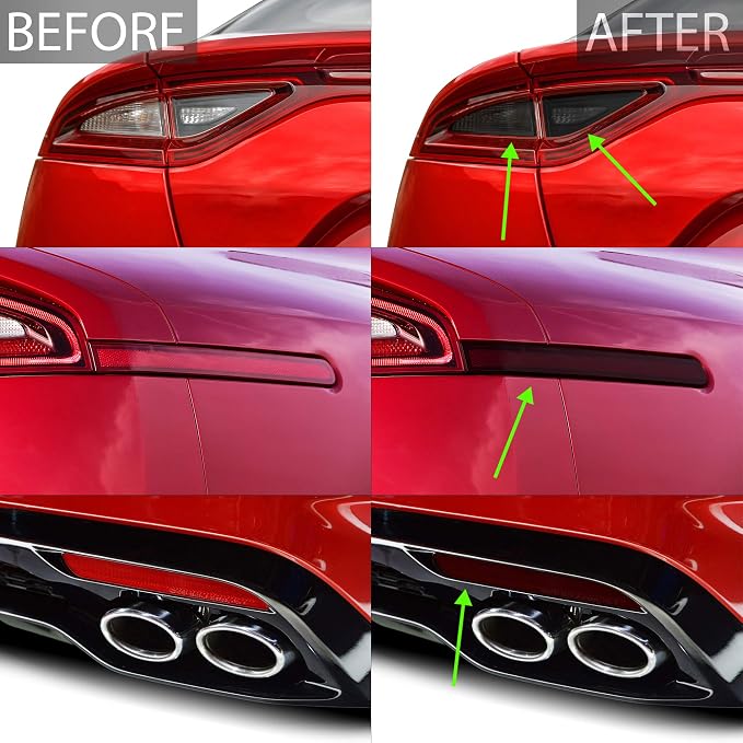 BOGAR TECH DESIGNS Tail Light Sidemarkers Rear Reflectors Lamp Precut Tint Kit - Image 3
