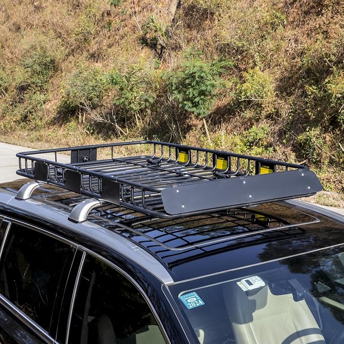 WEIZE 64" x 39" x 5" 200lb Heavy Duty Roof Rack Carrier Basket - Image 8