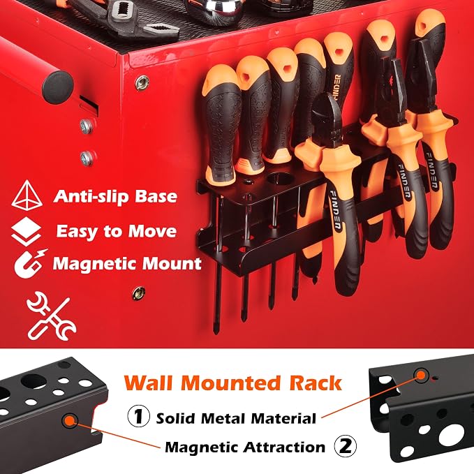 ULIBERMAGNET Magnetic Screwdriver Rack, Heavy Duty Magnetic Tool Holder - Image 6