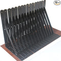 12 Pack L12 x H 8" Black Heavy Duty Shelf Brackets by MHMYDZ