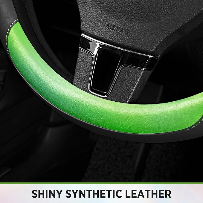 Road Comforts Steering Wheel Cover – Breathable Leather Steering Wheel Cover - Image 6
