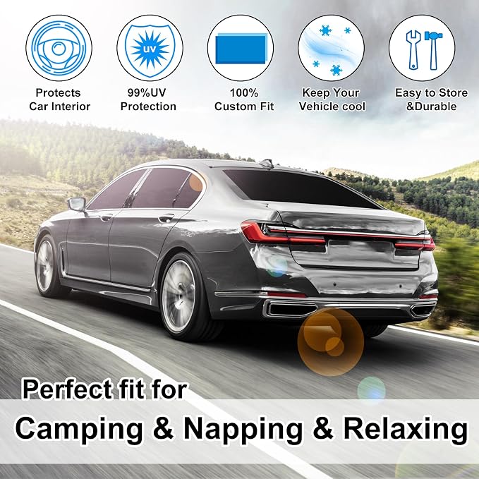 TINGLU Window Shades for BMW X1 F48 2016 2017 2018 2019 2020 2021 2022 - Image 6