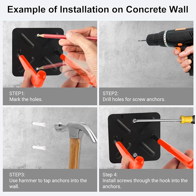 Steel Garage Storage Hooks Wall Tool Organizer, 14 Inch Garage Hook Heavy Duty - Image 5