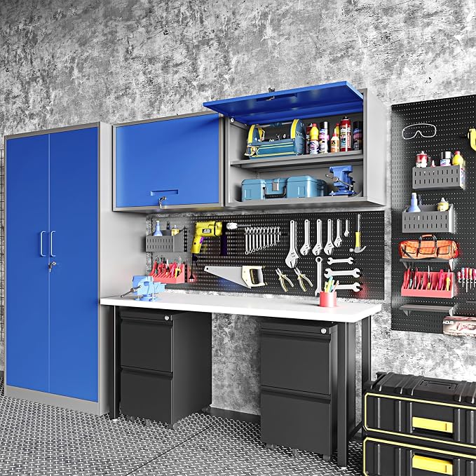 Metal Wall-Mounted Storage Cabinet Tool Chest - Image 7