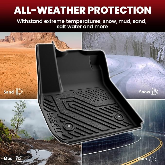 LASFIT Floor Mats & Cargo Mat for Buick Envision 2021-2026, TPE All Weather - Image 4