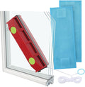 Magnetic Window Cleaner, 0.8"-1.1" Double Sided Window Glass Wiper Cleaning Tool by Unknown