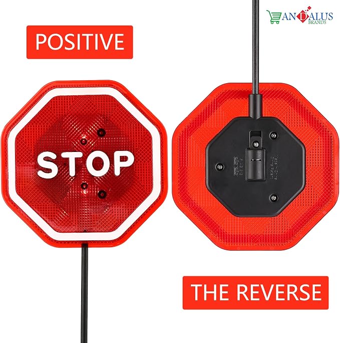 Andalus Brands Flashing LED Stop Sign Garage Parking Assistant System | Bumper - Image 8