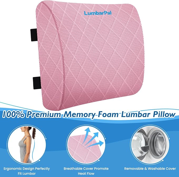 Lumbar Support Pillow for Office Chair Back Support Lumbar Pillow for Car - Image 3