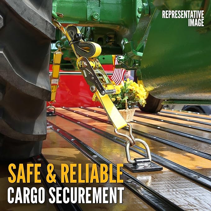 US Cargo Control 2 Inch Wide x 18 Foot Long Heavy Duty Ratchet Strap - Image 7