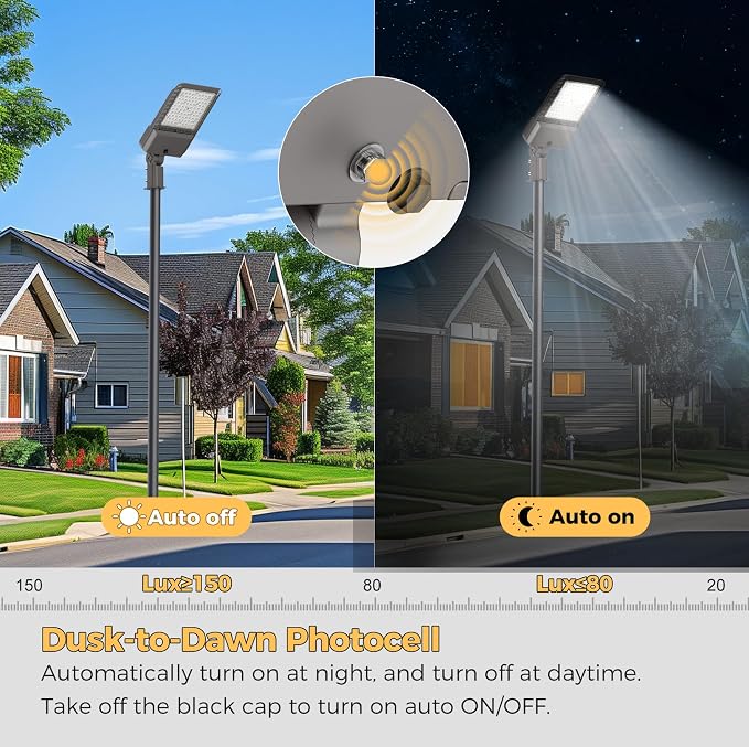 340W LED Parking lot Lights Commercial Oudoor Lighting Street Light - Image 3