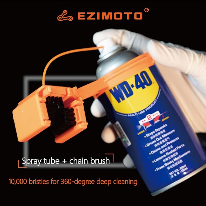 Bluebark Motorcycle Chain Cleaning Kit & Bike Chain Cleanse, Chain Brush & Oiler - Image 4