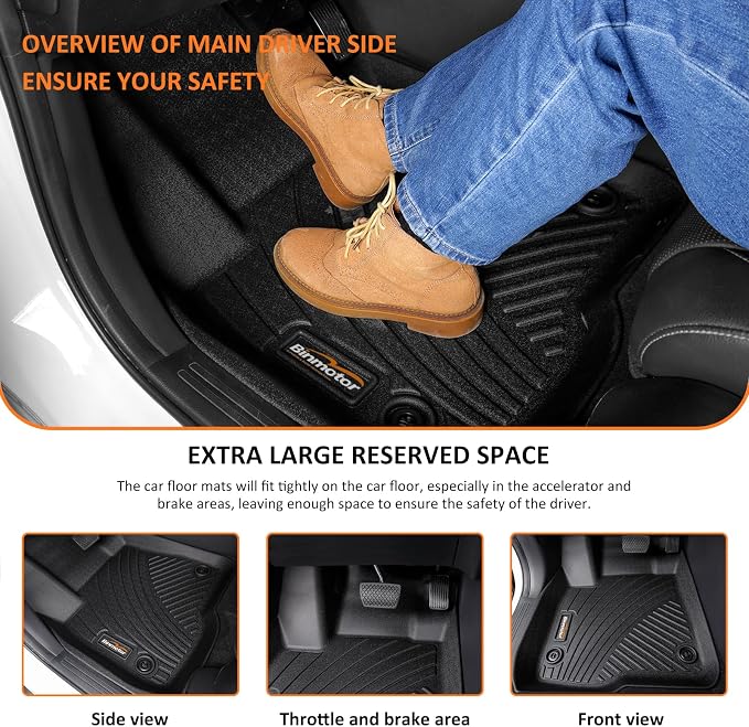 Binmotor-All Weather Floor Mats and Cargo Liner Set - Image 3