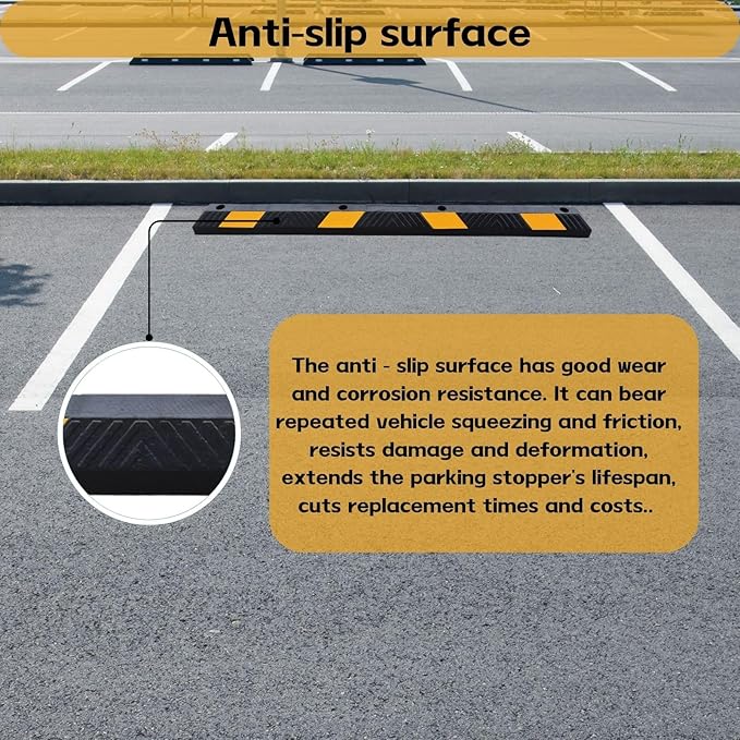 Heavy-Duty Parking Curb Wheel Stop - Image 5