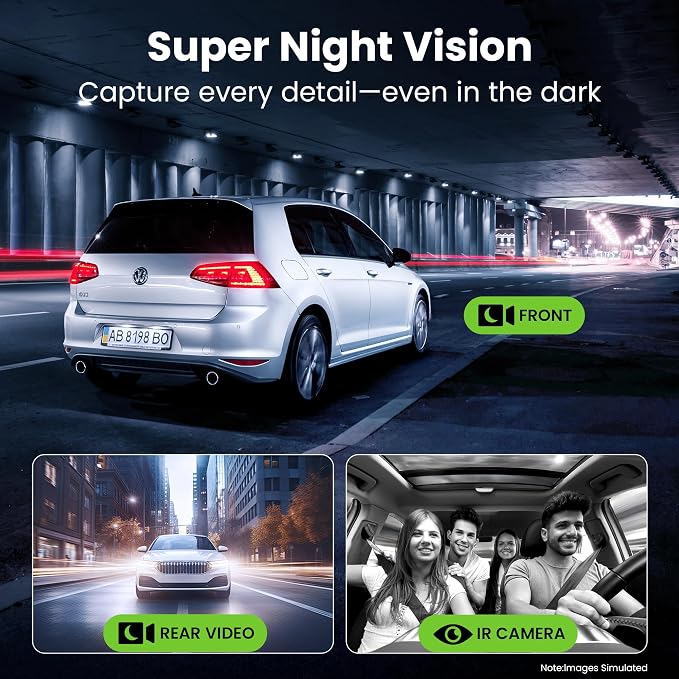 GEARit 3-Channel Dash Cam - Image 3