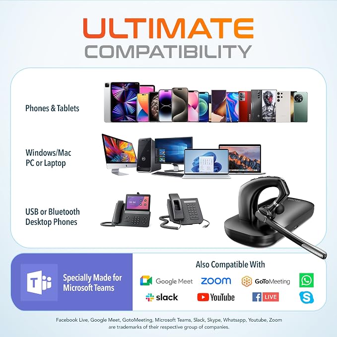 Delton Wireless Headset for Computer - Image 2