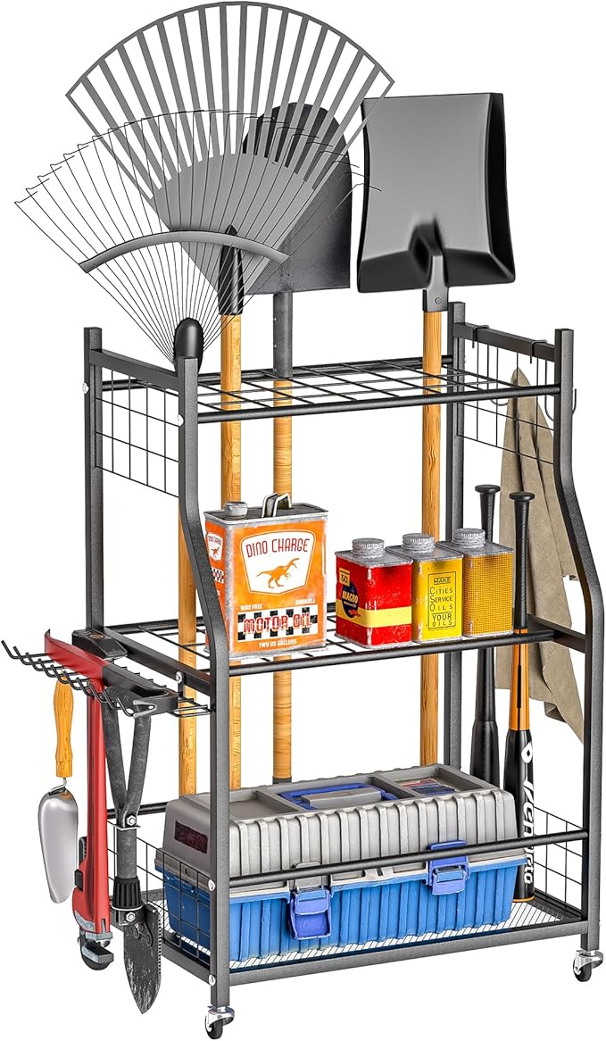 Ultrawall Garden Tool Organizer, Yard Tool Storage Stand by UltrawallGarageTools