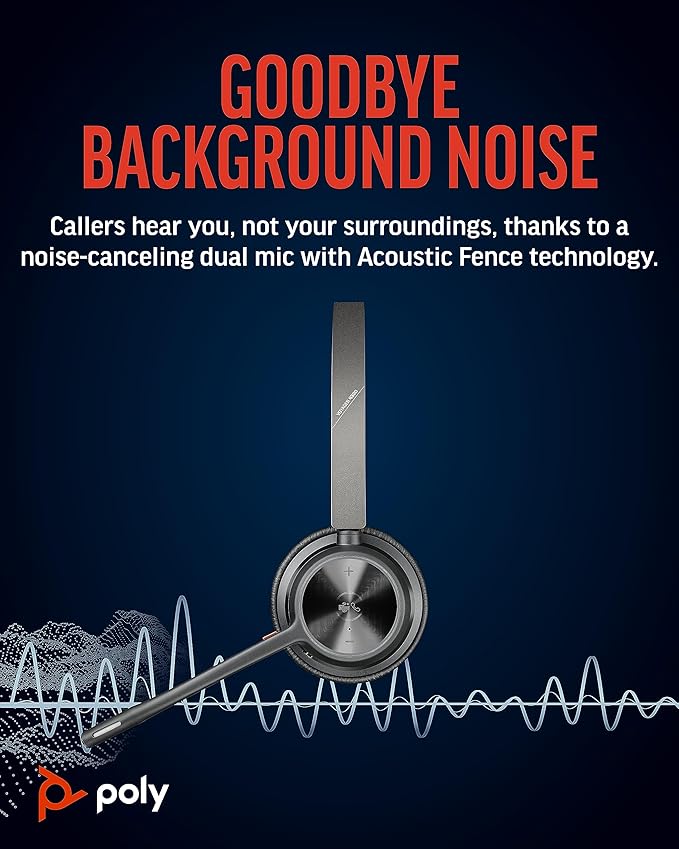 Poly Voyager 4320 UC Wireless Headset - Image 4