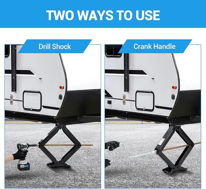 24" Car Scissor Jack, Support 7500lb Load Capacity Leveling Stabilizer - Image 4