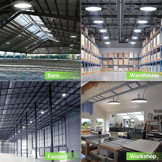 LED High Bay Light 200W, 28000LM 5000K UFO High Bay LED Light - Image 8