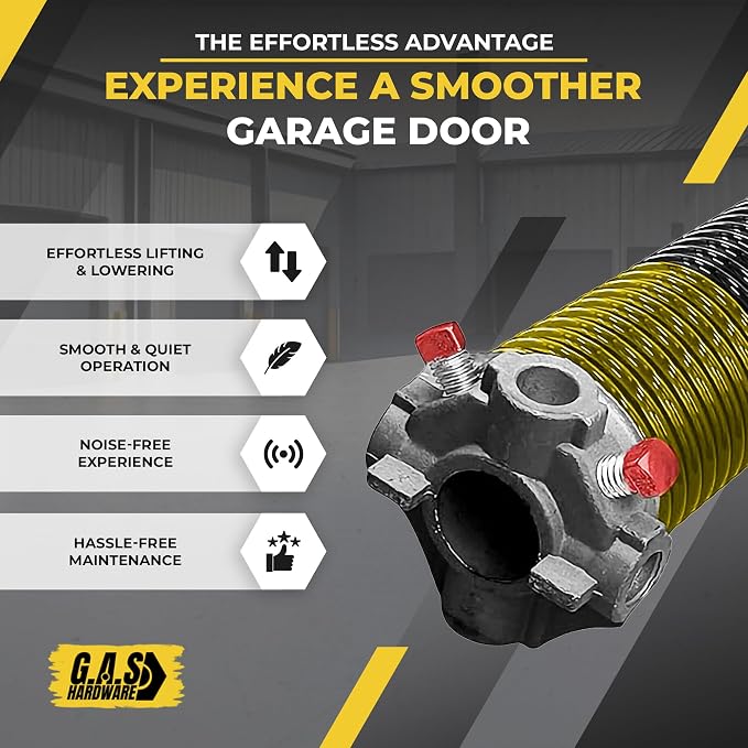 Garage Door Torsion Spring 250x1.75x33 Includes 1” Steel Bearing, Non-Slip - Image 5