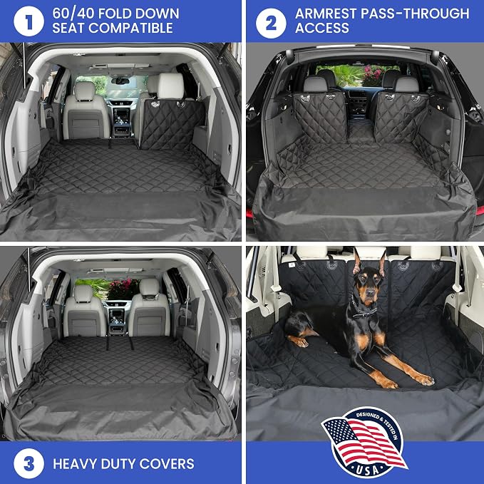 4Knines SUV Cargo Liner for Dogs, Trunk Mat for SUV, Durable Cargo Cover - Image 5