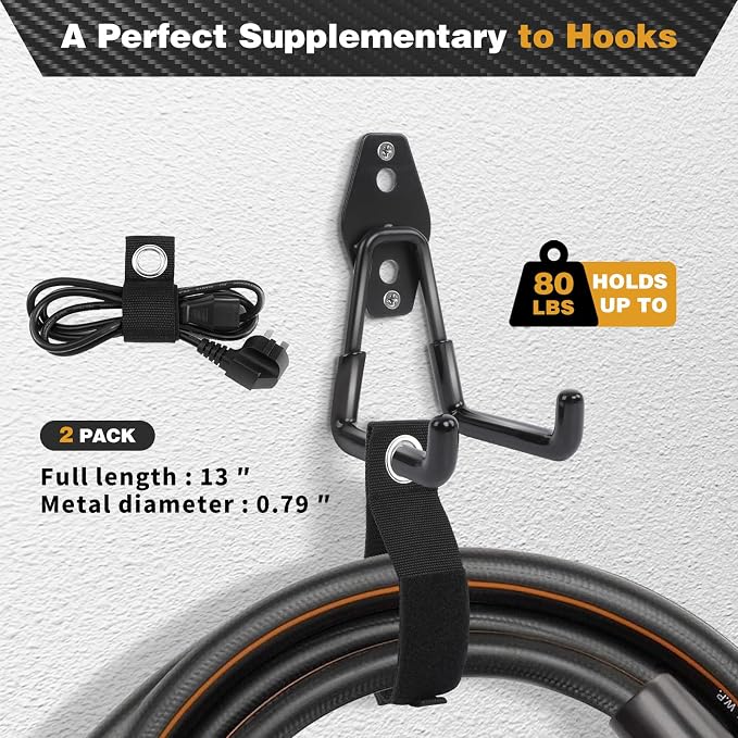 Steel Garage Storage Hooks, Heavy Duty Wall Mount Hooks - Image 5