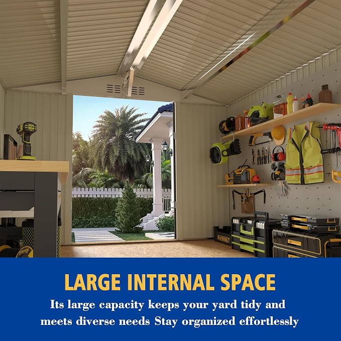 10x8 FT Outdoor Storage Shed - Image 7