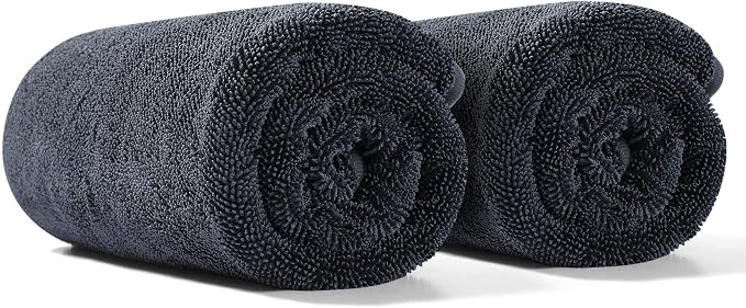 JOYMOOP Microfiber Towels for Cars, 2 Pack 63" x 29.5" Car Drying Towel by JOYMOOP