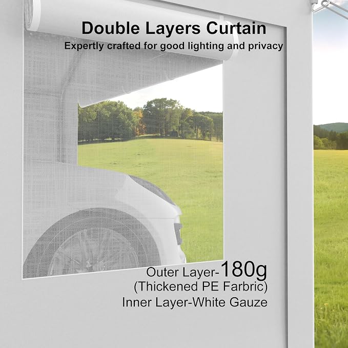 13x20ft Carport Heavy Duty, Portable Garage - Image 4