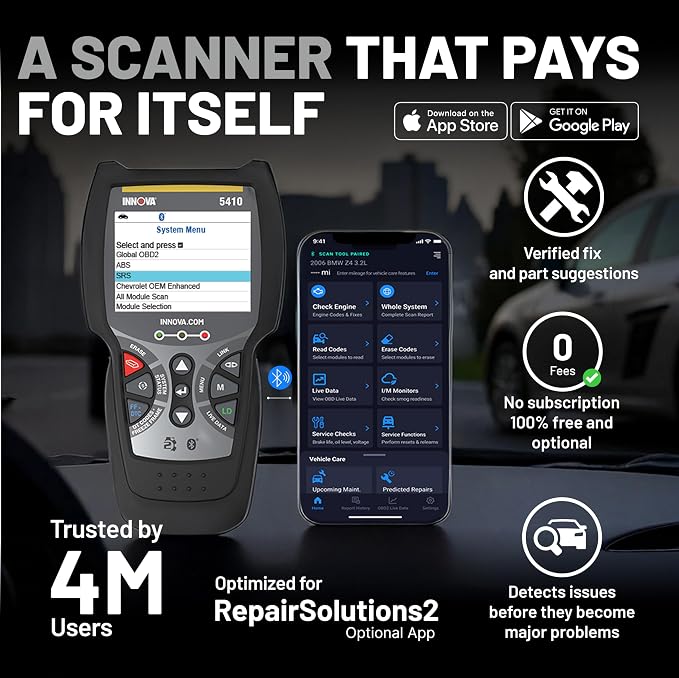 Innova 5410 All-System OBD2 Scanner Diagnostic Tool - Image 4