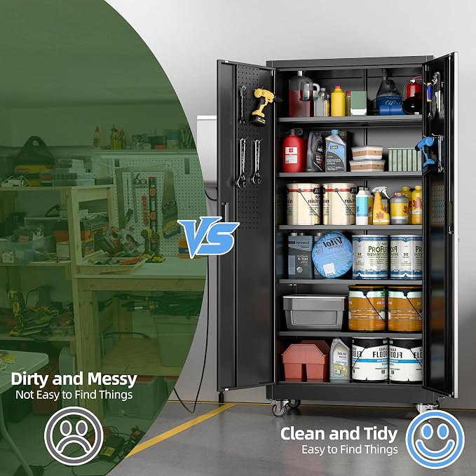 Metal Garage Storage Cabinet - Image 6
