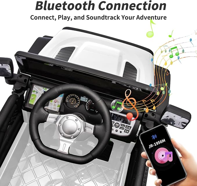 4WD Kids Ride on Car Truck, 12V 7Ah Kids Electric Vehicles Car Ride on Toy - Image 7