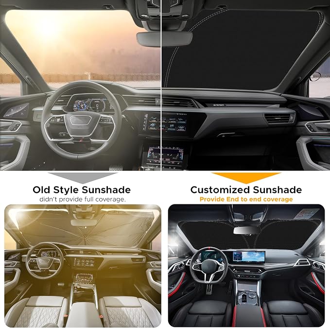 Econour Windshield Sun Shade for 2020-2025 Hyundai Sonata Sedan Custom Fit - Image 5