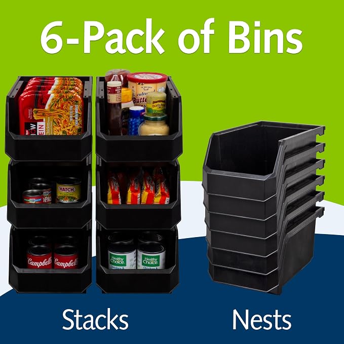 Plastic Containers for Organizing and Storage Bins for Closet, Garage or Pantry - Image 2
