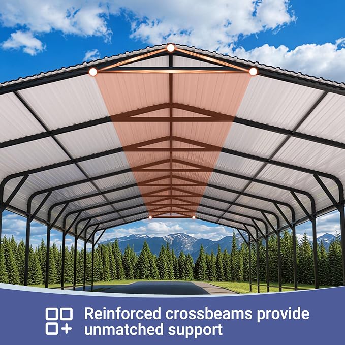 Polar Aurora 20x40 FT Metal Carport - Image 7